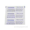 Lanceta de sangue estéril descartável de aço inoxidável